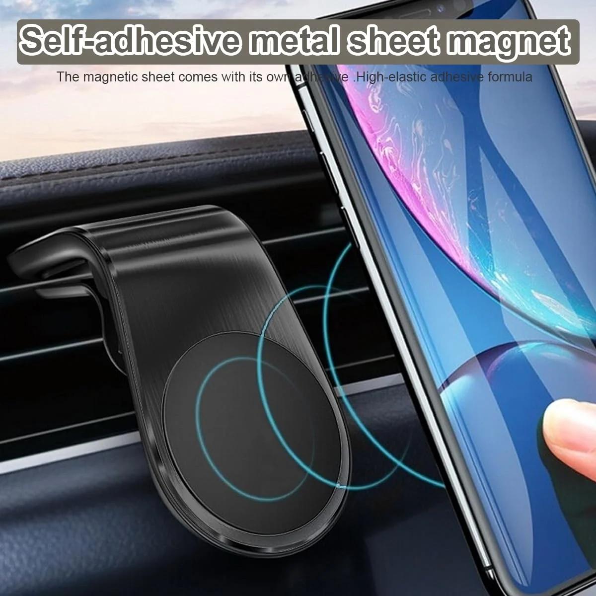 LEEQ magnetplaat telefonile — tugev metallne kleepriba – kasutusnäide