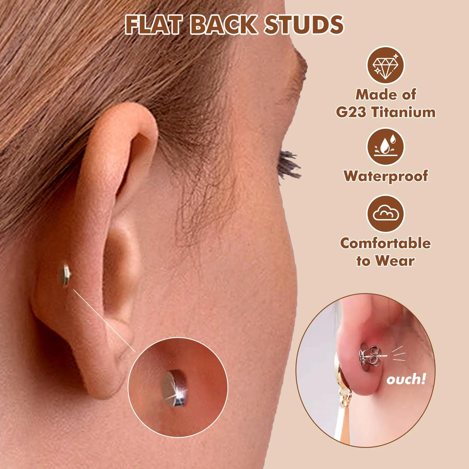 ESHIONER hüpoallergeenne titanist conch/helix piercingu komplekt – lisavaade
