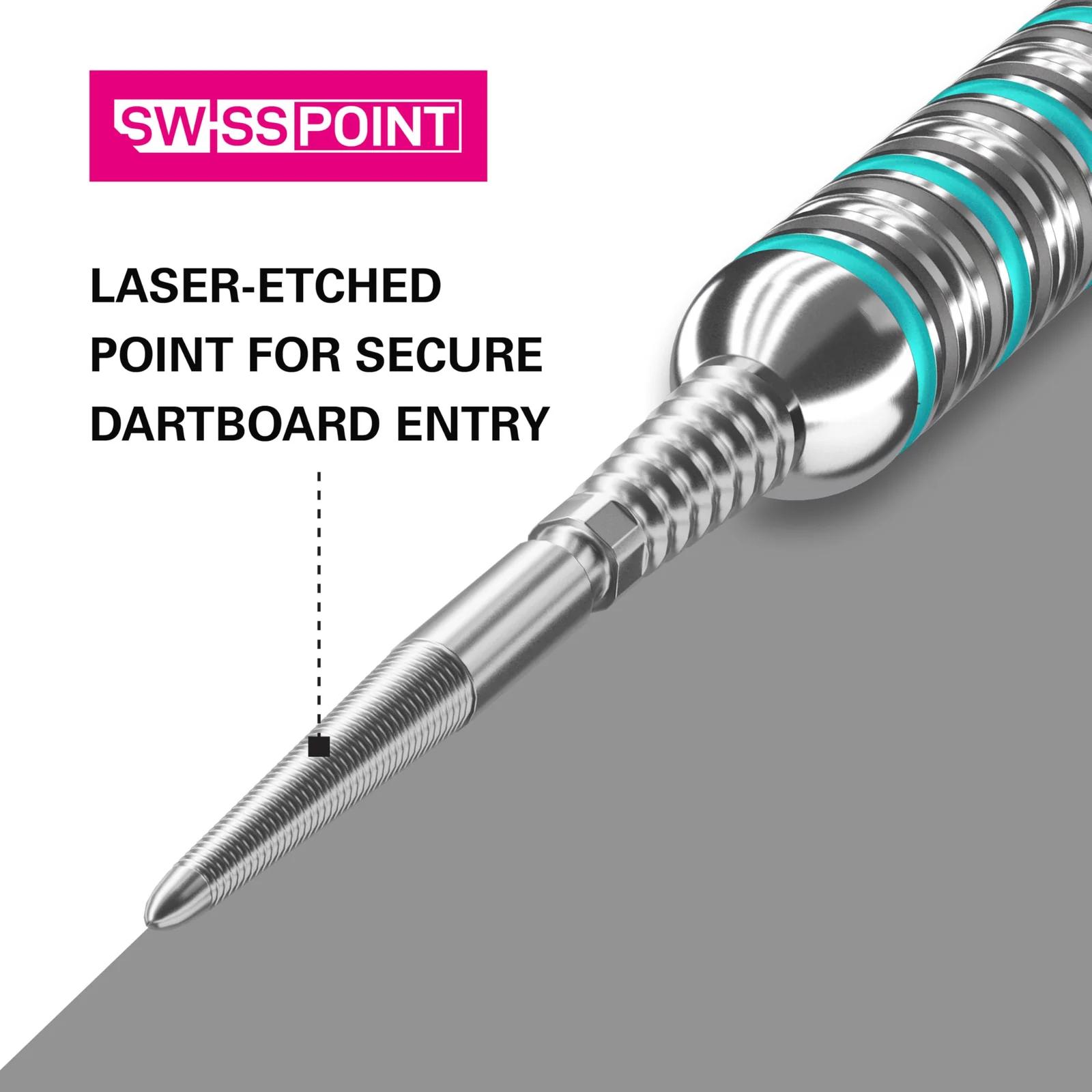 Target Darts roostevabast terasest vahetatavad Swiss Point tipud – pakend ja tarvikud