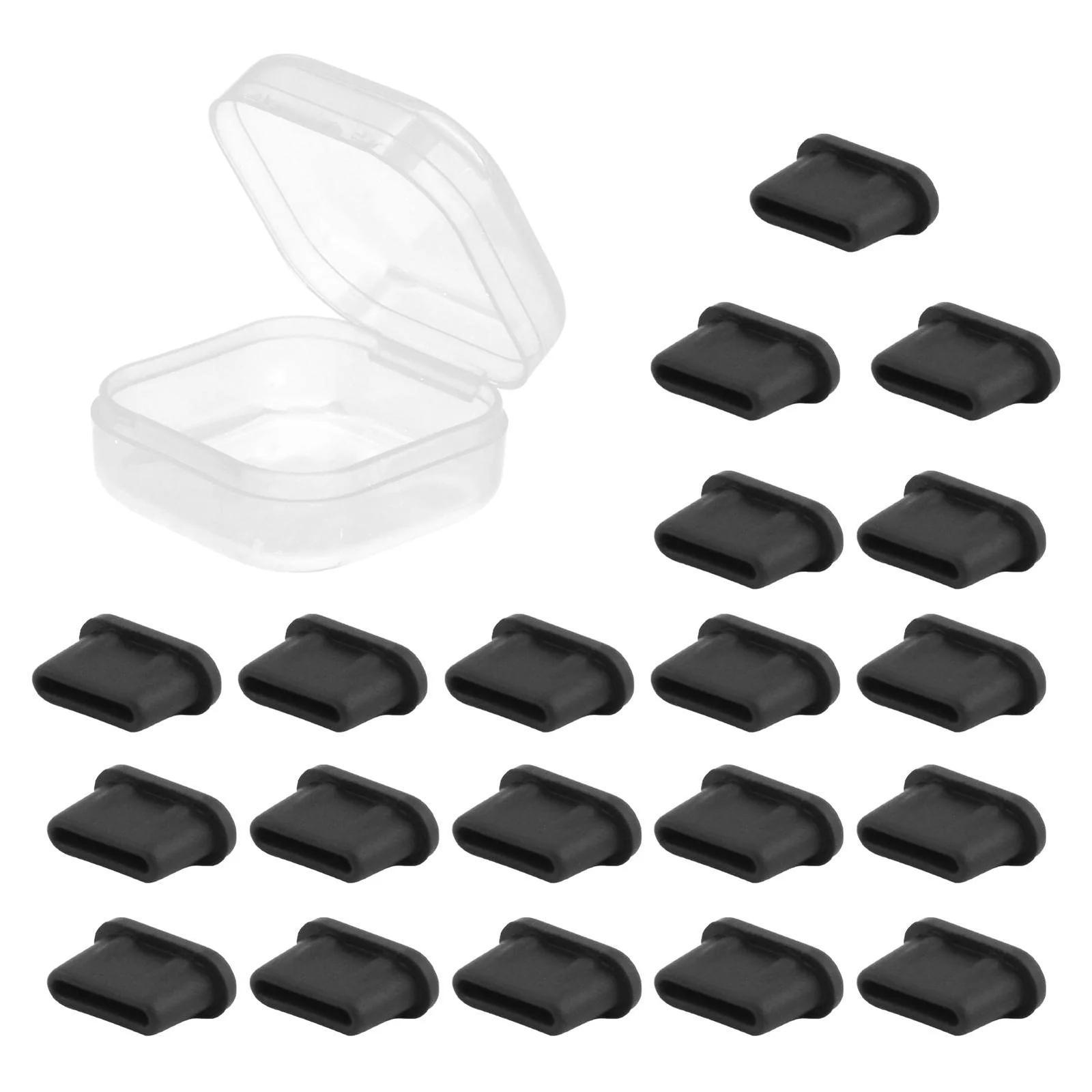 melebellot silikoonist USB‑C tolmukaitse komplekt