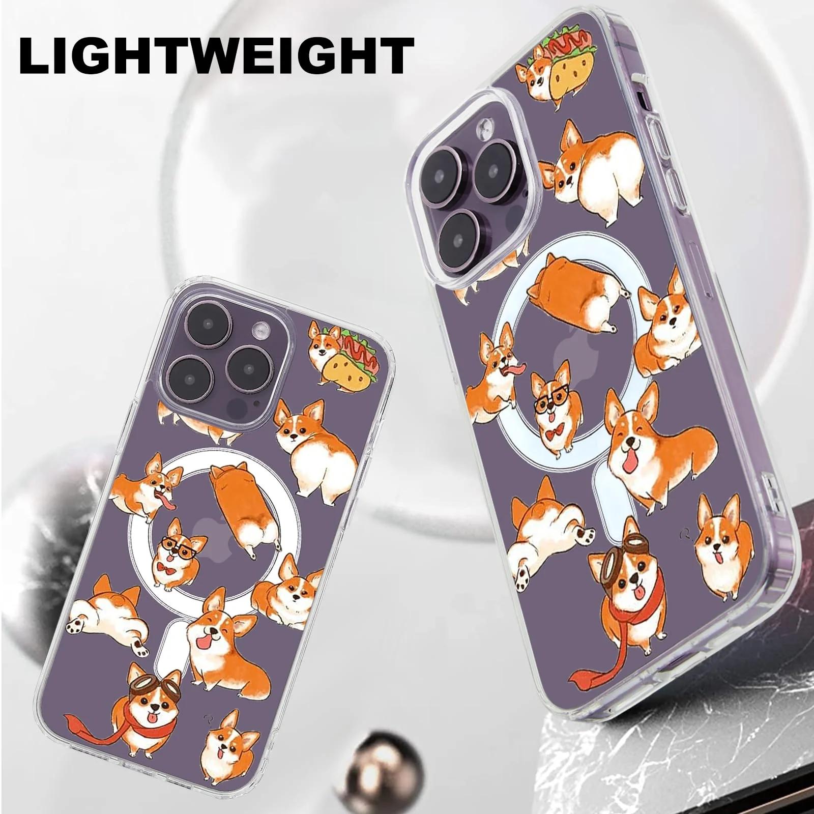 Roemary pehme TPU Corgis kaitseümbris iPhone 14 Pro jaoks – pilt 7