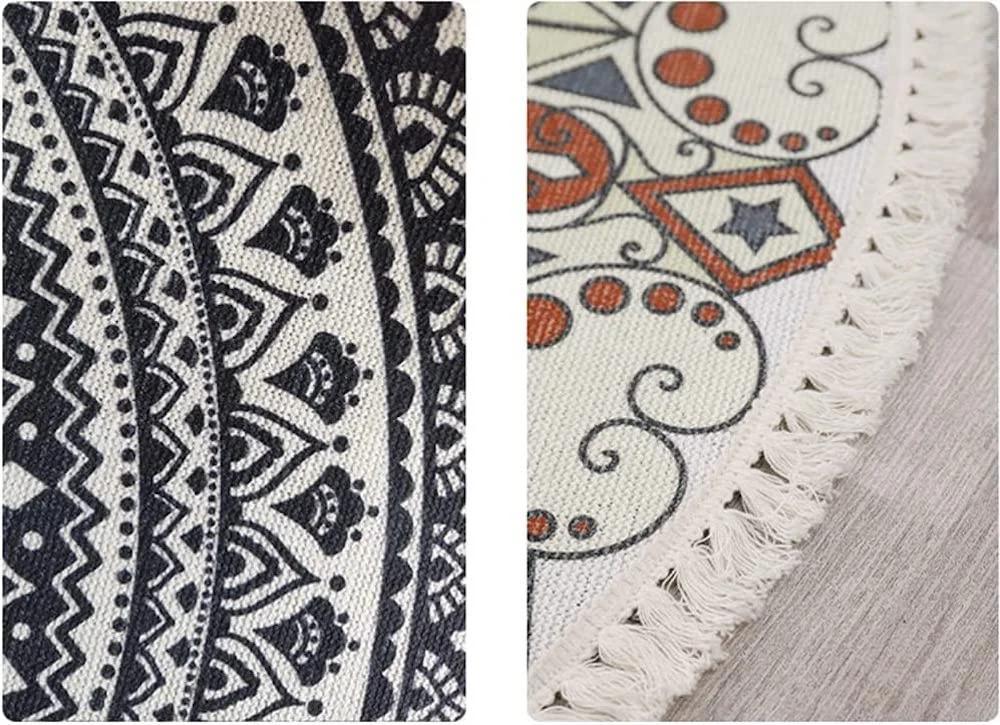 Duories pehme mandala vaip — masinpestav, boho stiilne aksessuaar – lisavaade