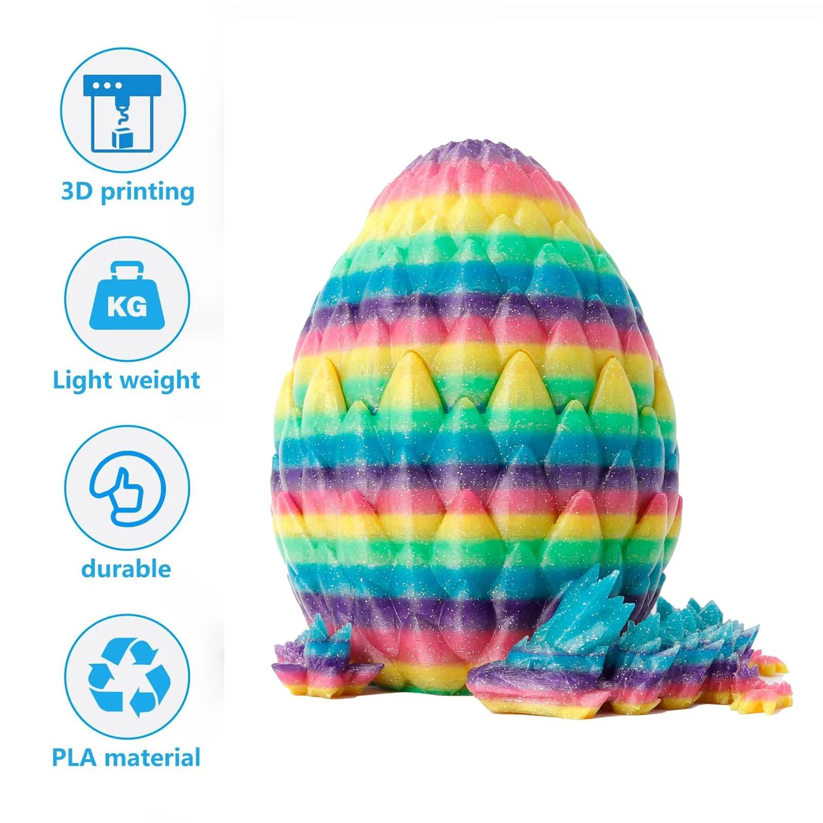 Yearsahrk 3D-draakon ja dekoratiivne draakoni-muna – pilt 6