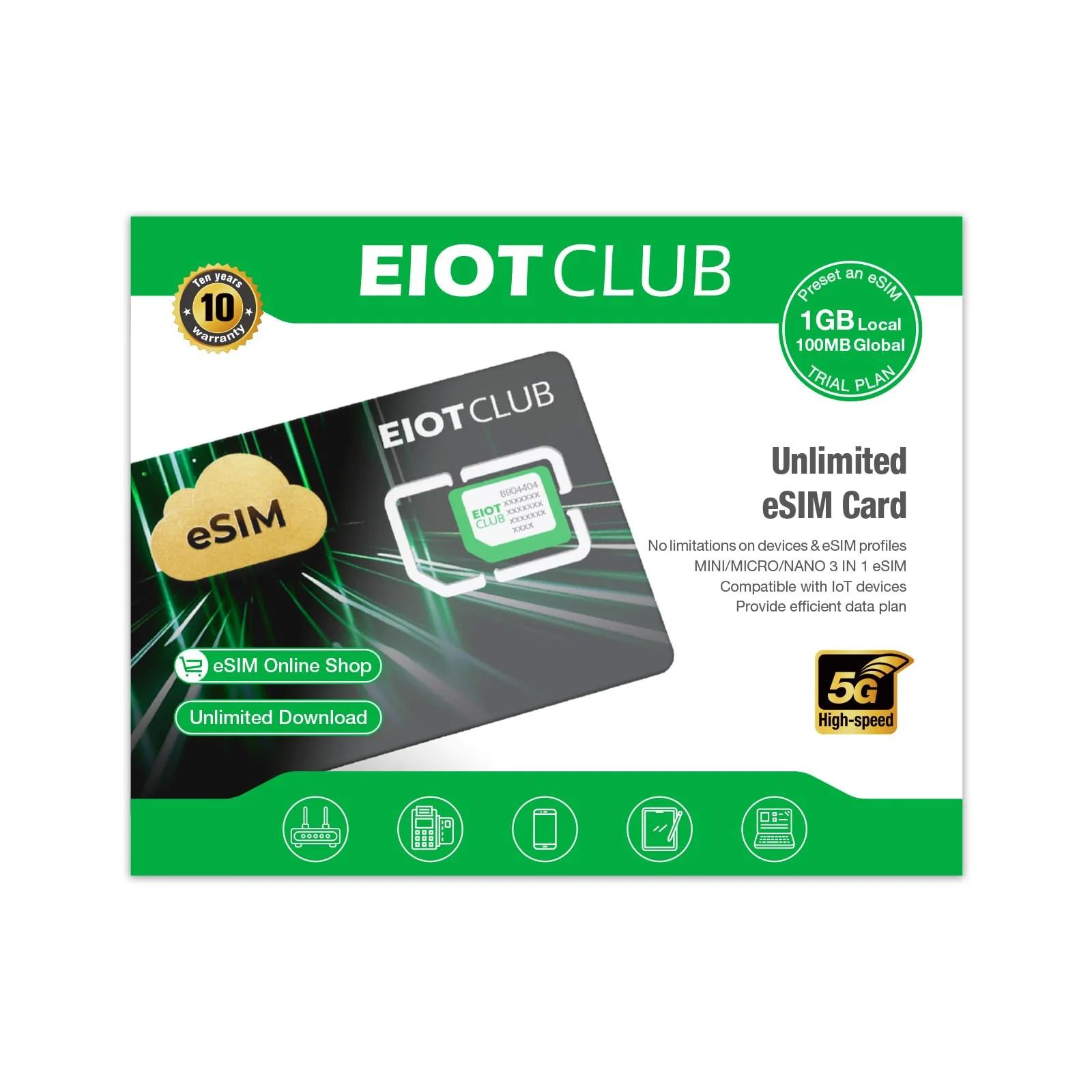 EIOTCLUB füüsiline eSIM-kaart – lihtne Androidi üleviimine