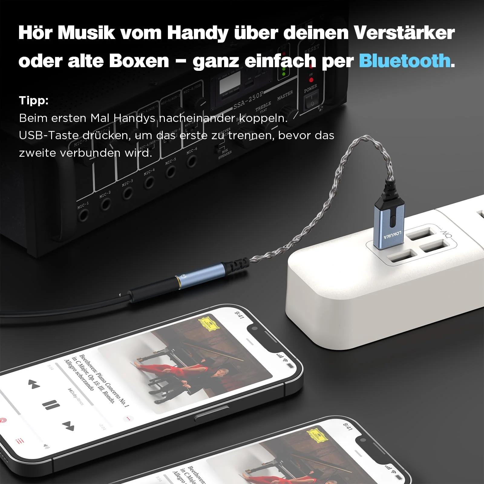 LOKUKA vastupidav Bluetooth-AUX adapter autole ja kõlarile – pilt 8
