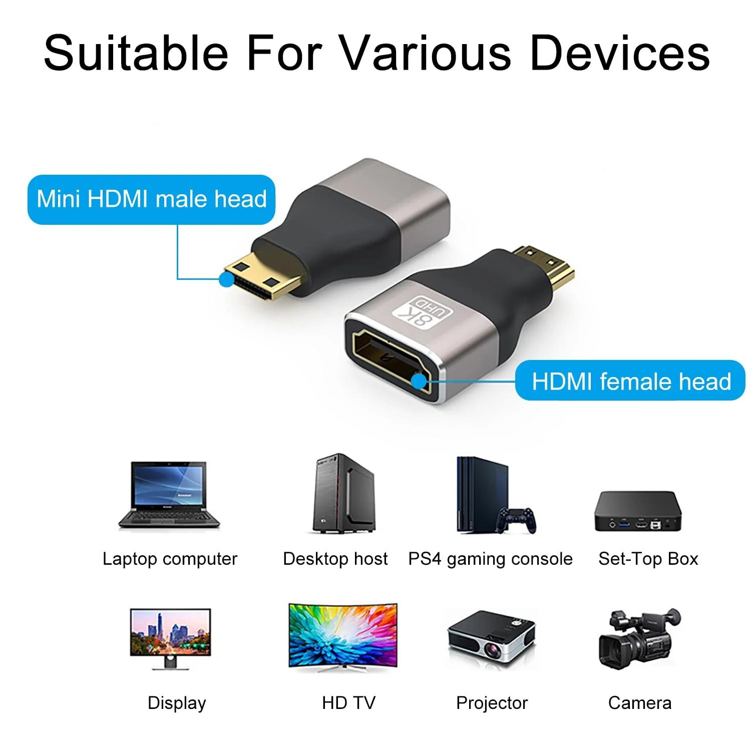 vgggrd alumiiniumist Mini HDMI adapter – 8K toega ühendus – pilt 7