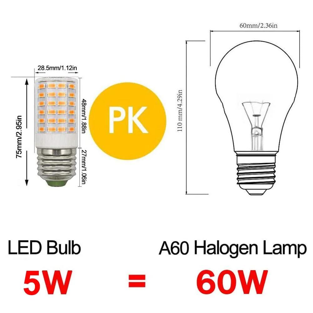 ZHENMING energiasäästlik E27 LED pirn 5W, soe valgus – pakend ja tarvikud