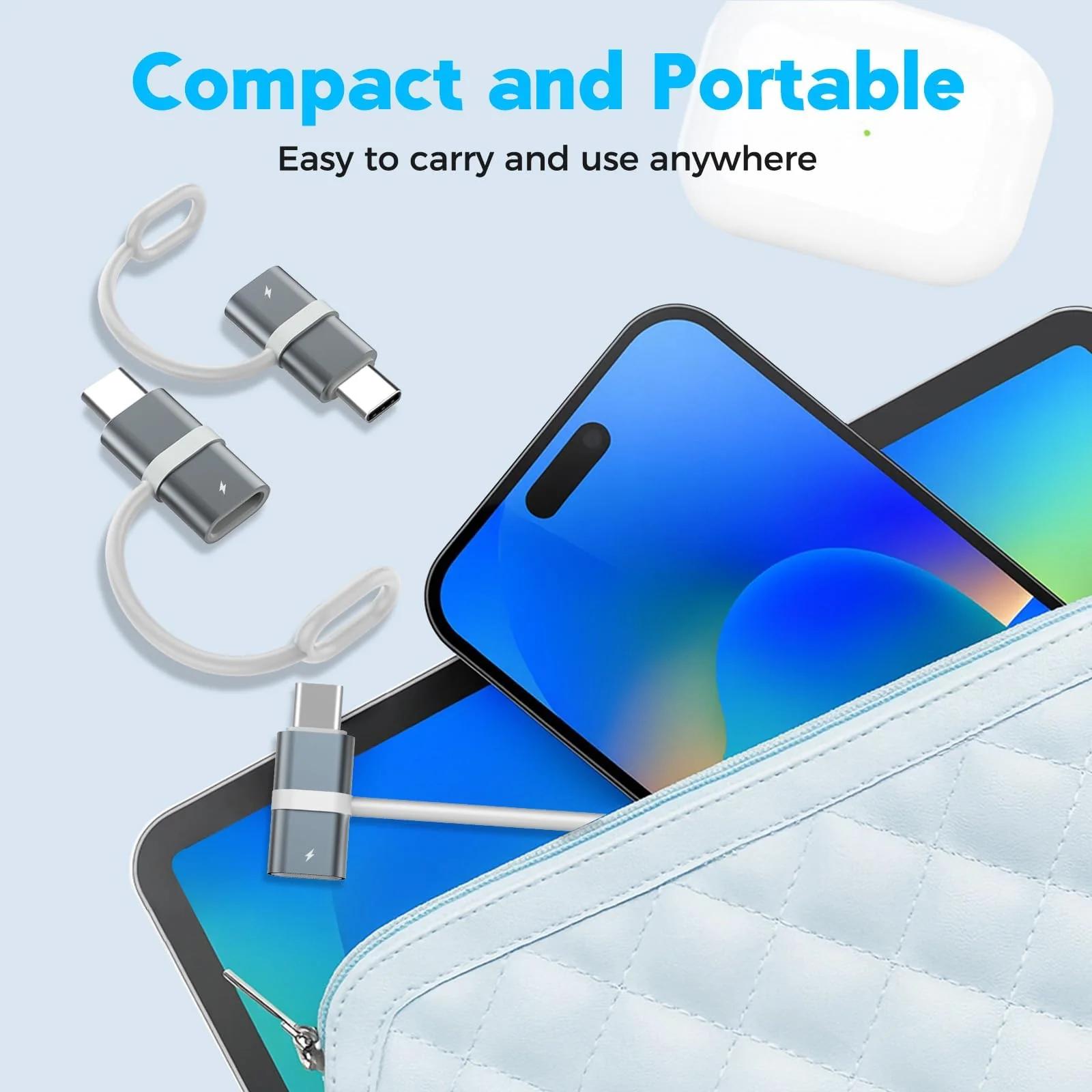 Oliveria vastupidav alumiiniumist USB-C–Lightning adapter – 3 tk – pilt 6