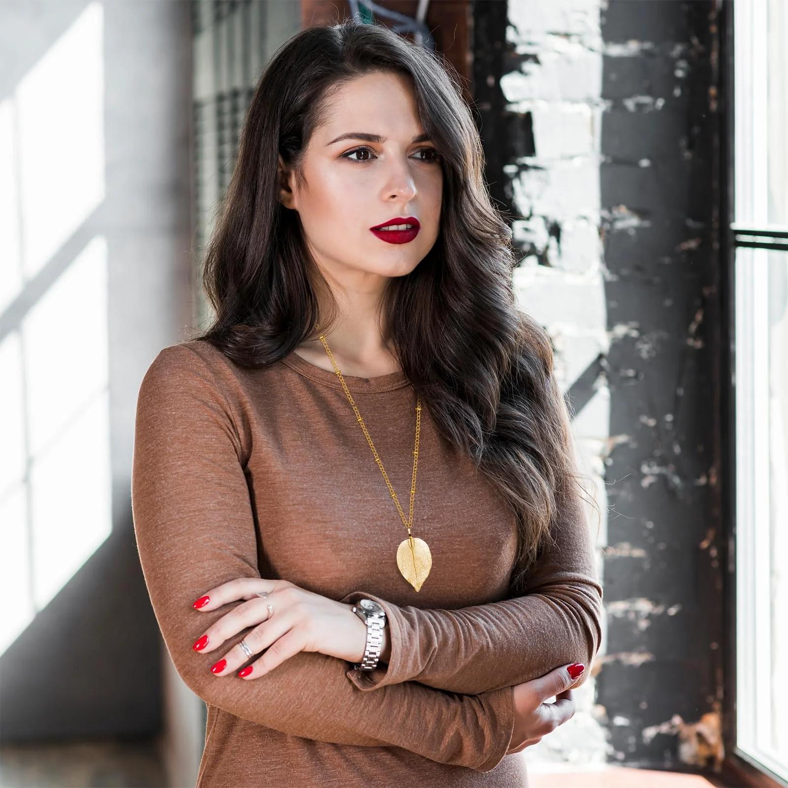 Mozeat Lens kuldsed boho-kaelakenad – 4-osaline komplekt – lisavaade