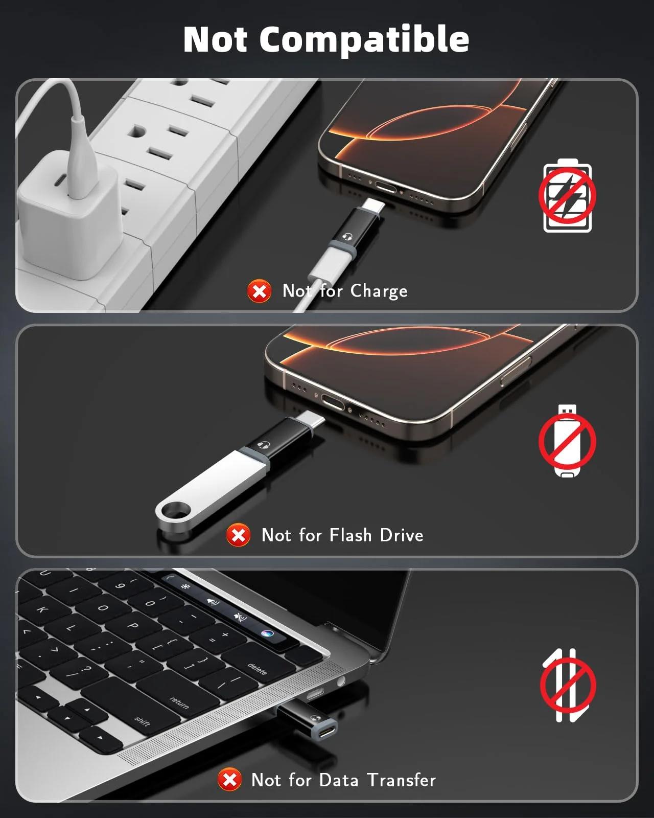 MoKo alumiiniumist audioadapter — Lightning kuni USB‑C heli – pakend ja tarvikud