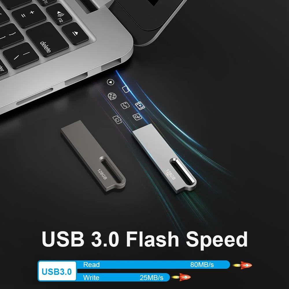 JOIOT vastupidav 128GB USB-mälupulk – ideaalne reisiks – detailne vaade