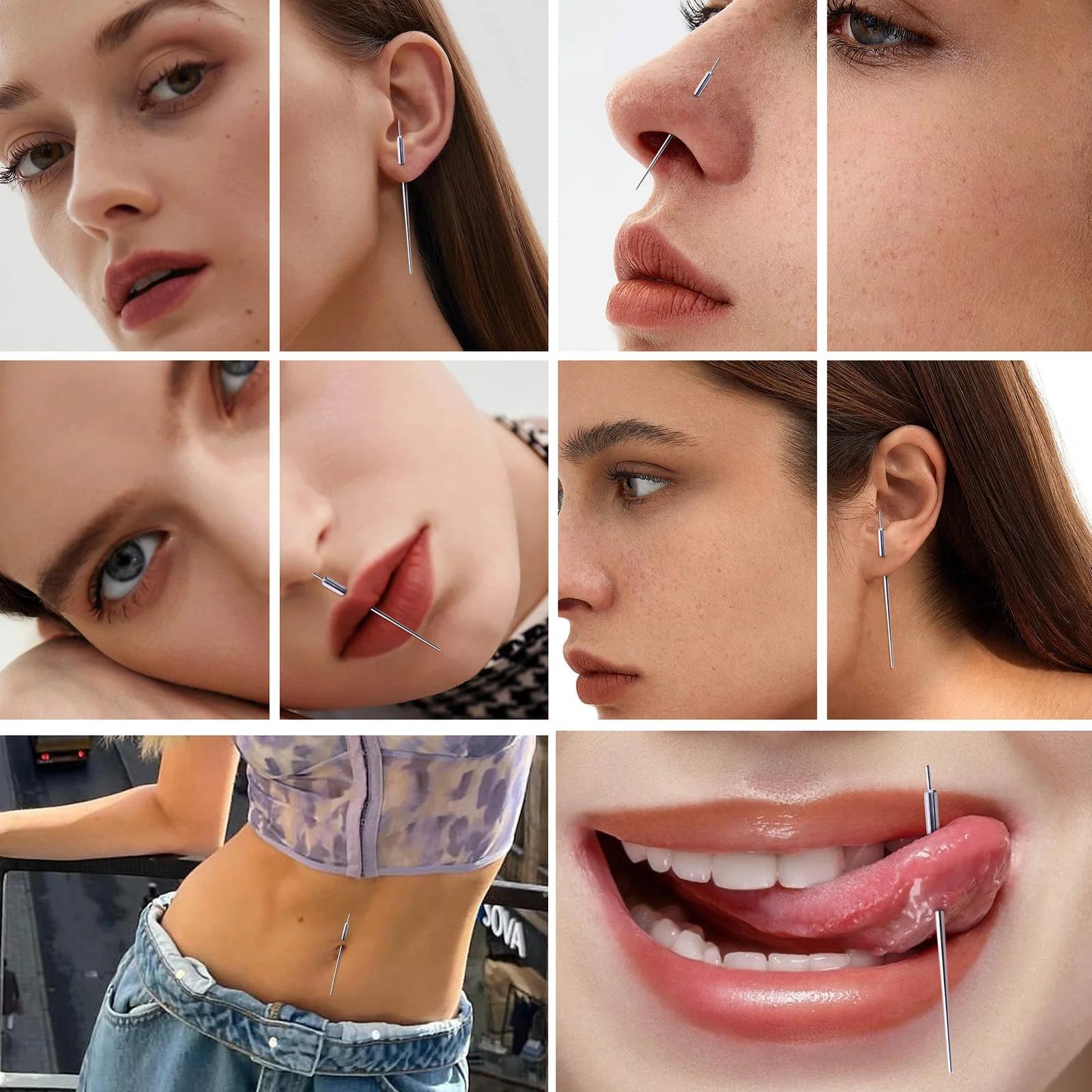 FIOROYAL roostevabast terasest piercing‑komplekt kingitusideega – kasutusnäide