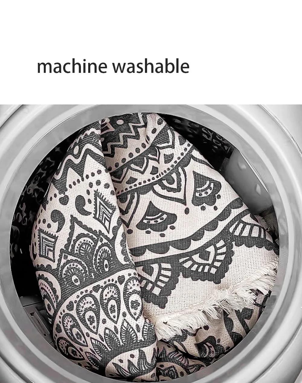 Duories pehme mandala vaip — masinpestav, boho stiilne aksessuaar – pakend ja tarvikud