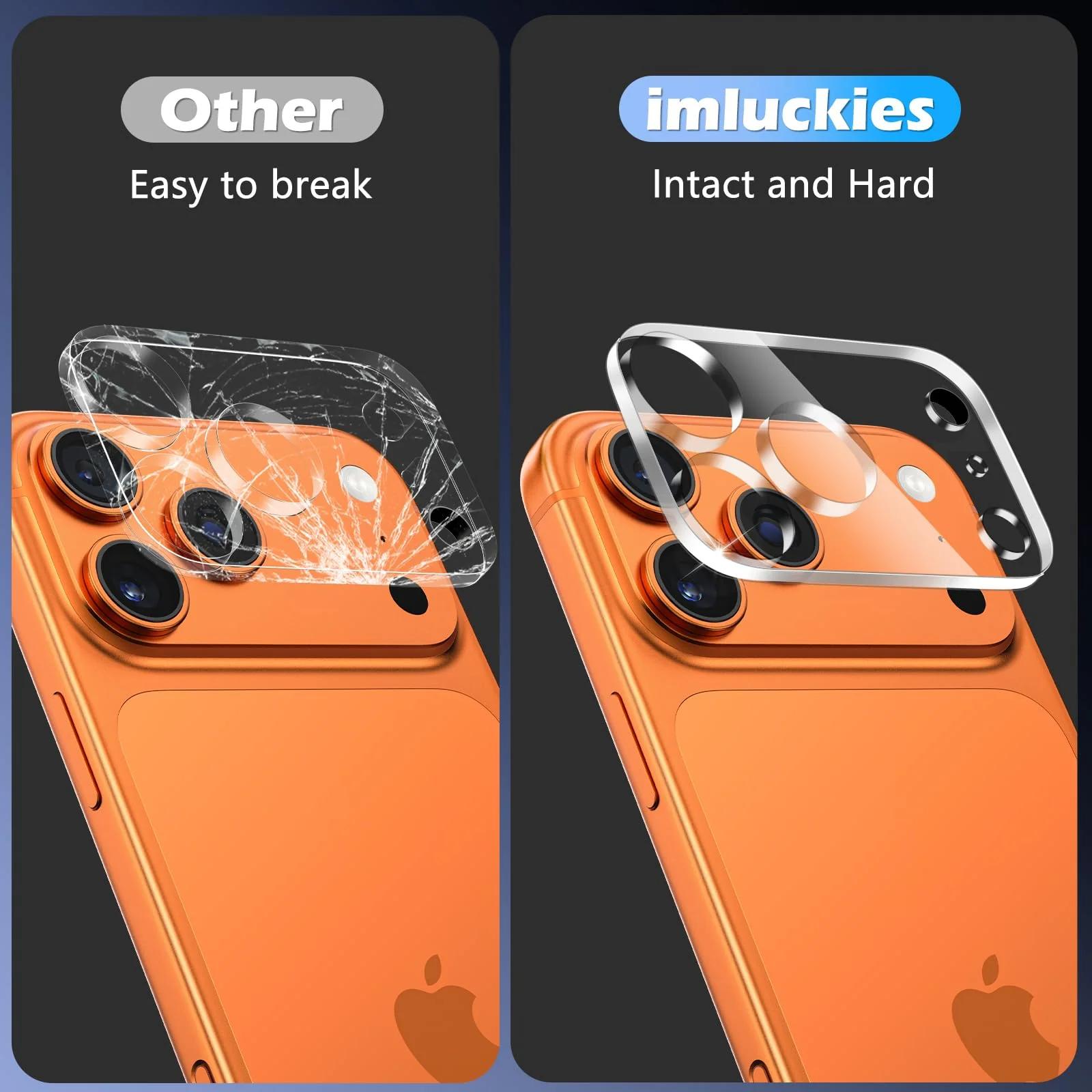 imluckies tugev klaasist kaamera kaitse iPhone 17 Pro jaoks – pilt 8