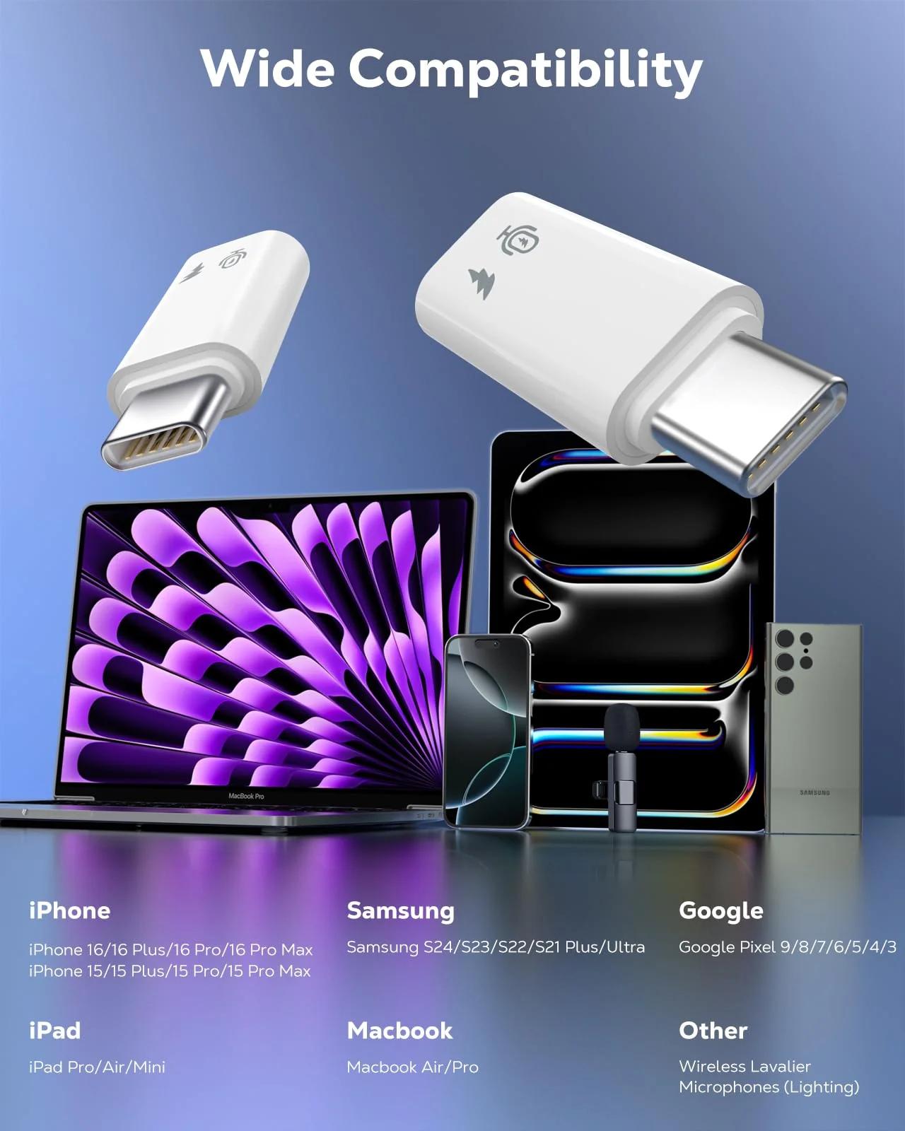 MoKo vastupidav alumiiniumist Lightning–USB-C adapter – lisavaade
