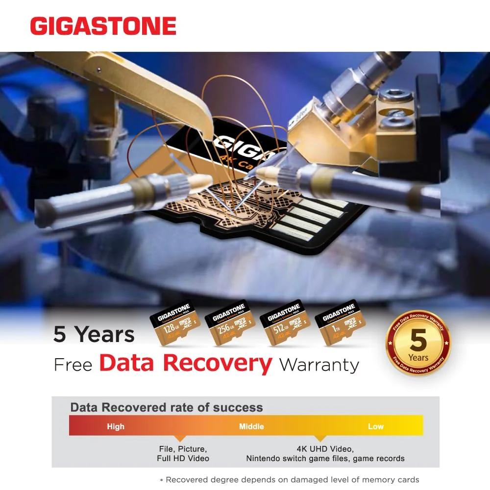 Gigastone 256GB microSDXC — kiire salvestus 4K videole – pilt 8