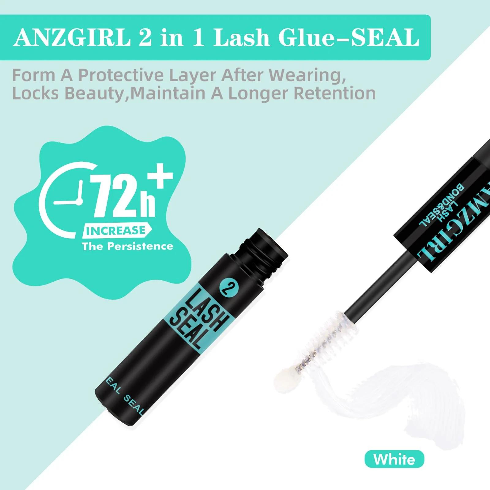 AMZGIRL LASH tugev ja niisutav ripsmepüsiv liim 10 ml – kasutusnäide