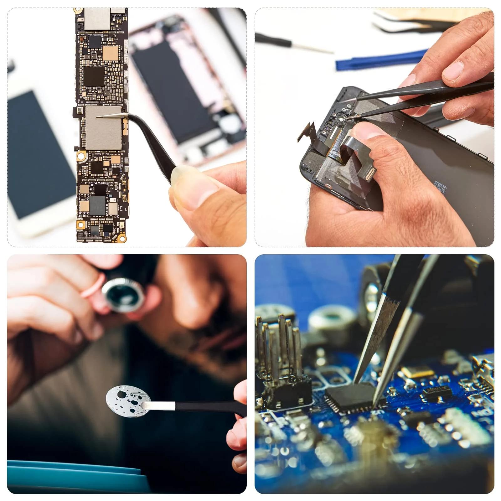 GOTRUST roostevabast terasest täppispintsettide komplekt tööks – pilt 7