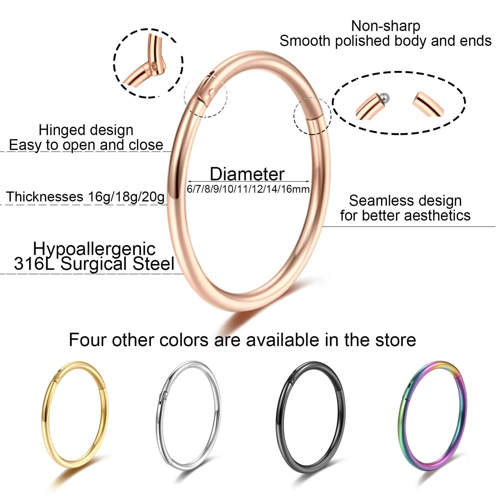 Lantine 2ELAS152RG-1.2-6mm piercingud – detailne lähivaade