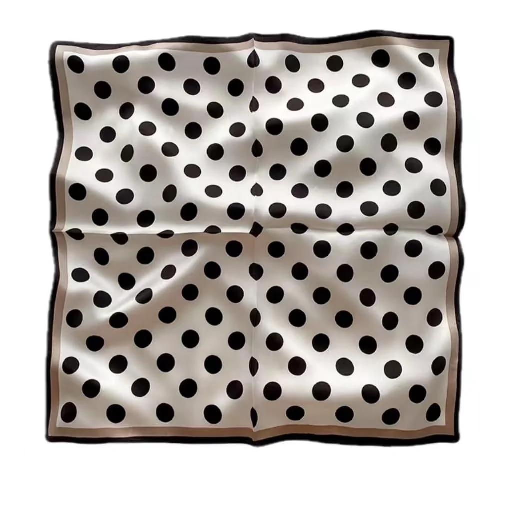 GIMIRO pehme polka-dot siiditunnetusega sall kingituseks