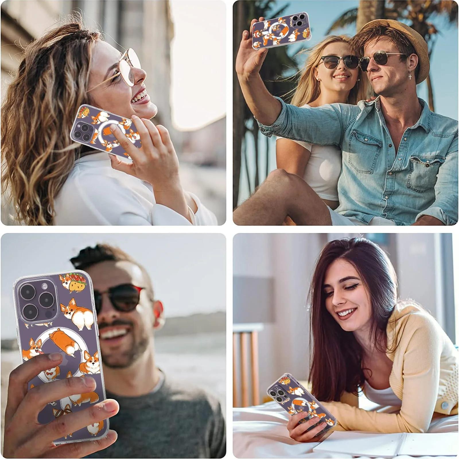 Roemary pehme TPU Corgis kaitseümbris iPhone 14 Pro jaoks – pilt 8