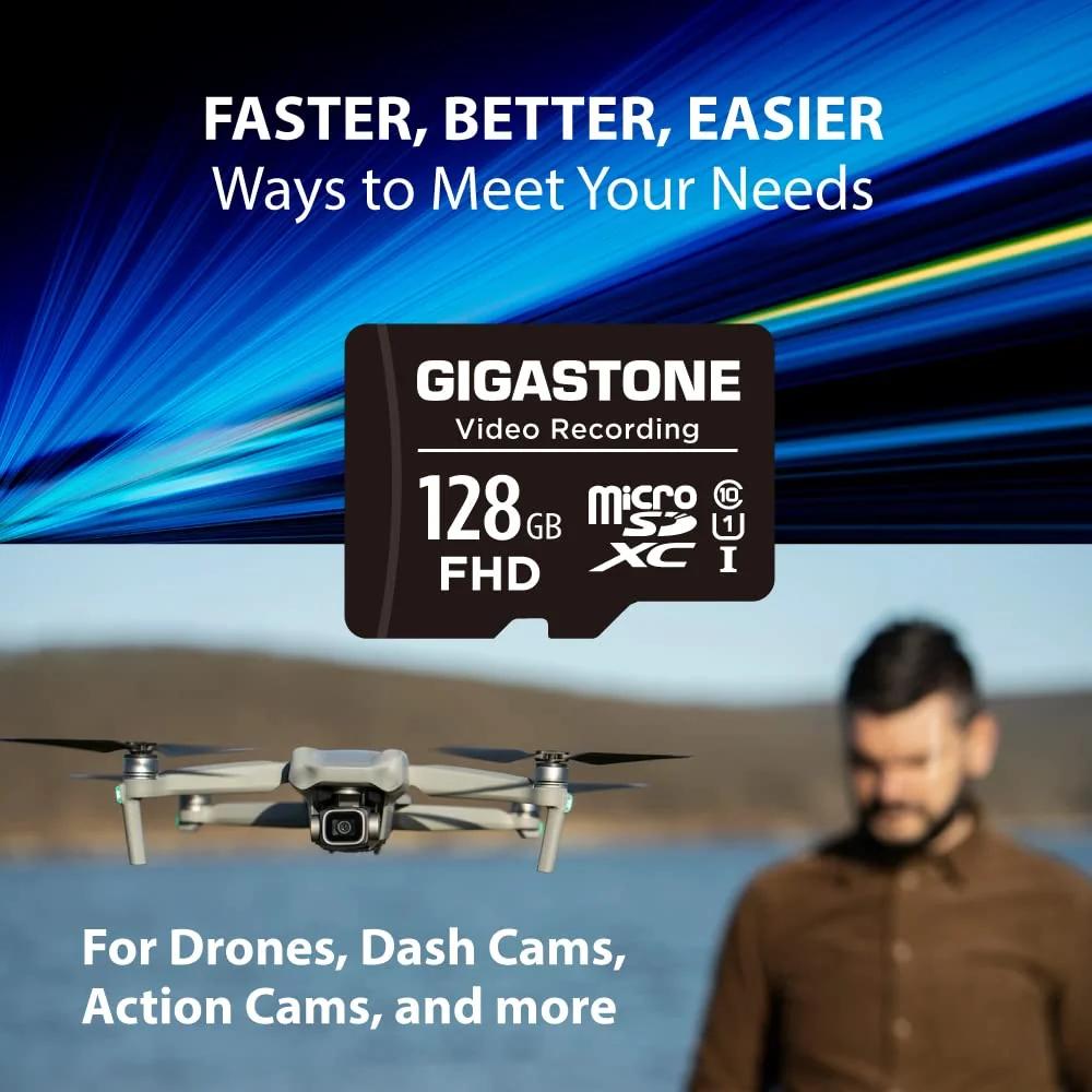 Gigastone 5× 128GB MicroSD kaart – vastupidav ja kiire salvestus – lisavaade