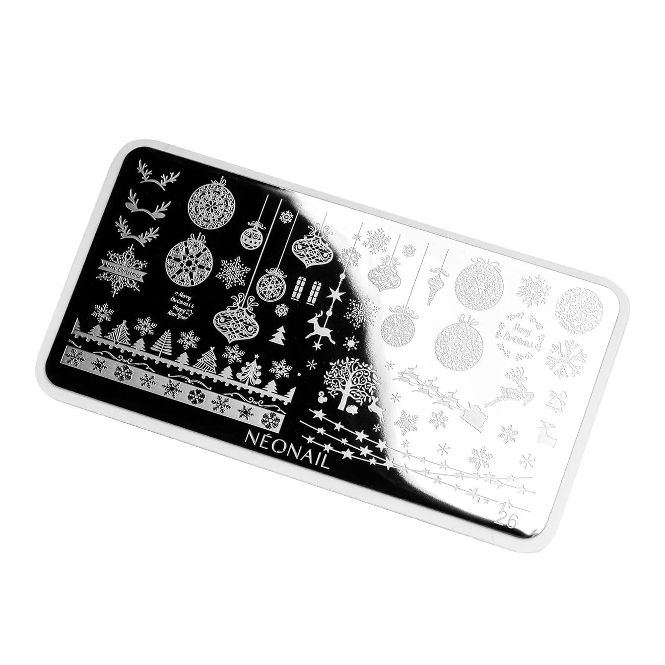 NÉONAIL Stamping Plate 10224 – pühade teemaline nail art – pilt 9