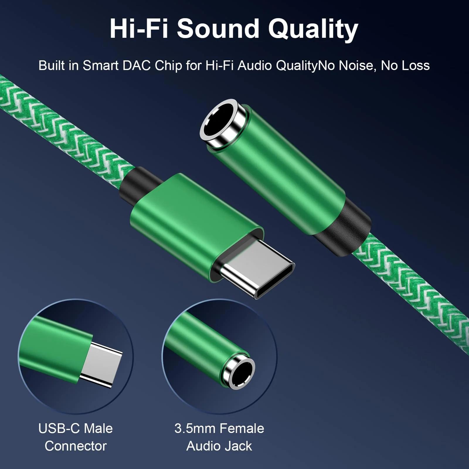 CebKit vastupidav USB‑C–3,5 mm adapter — alumiiniumist – lisavaade