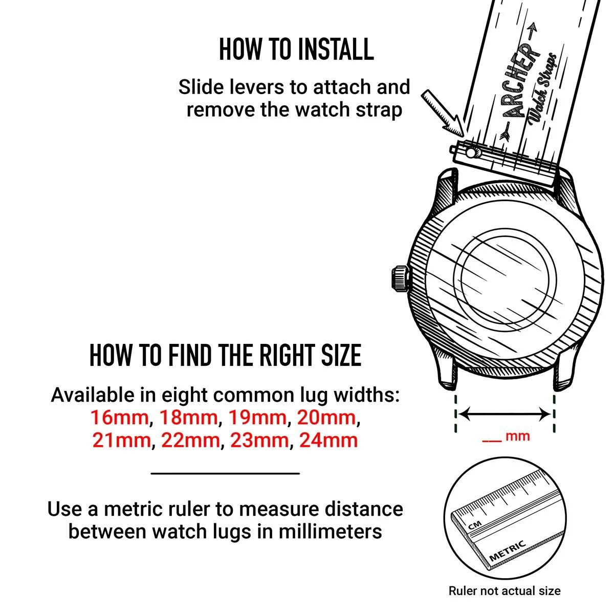 Archer Watch Straps sile silikoonkellarihm – mugav ja vastupidav