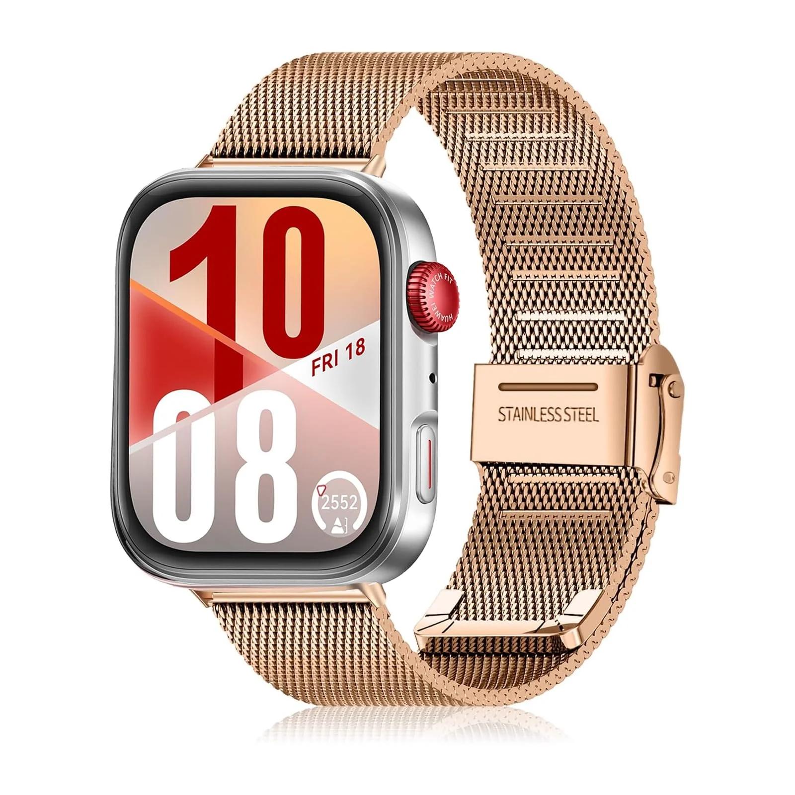 KoGiio roostevaba terasest õhuke mesh rihm Huawei Watch Fit’ile