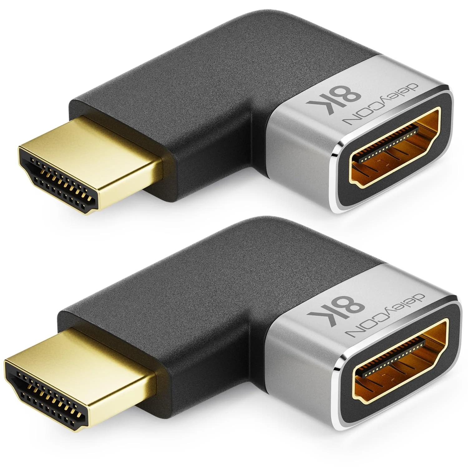 deleyCON alumiiniumne HDMI-adapter – 8K 60Hz ja HDR tugi
