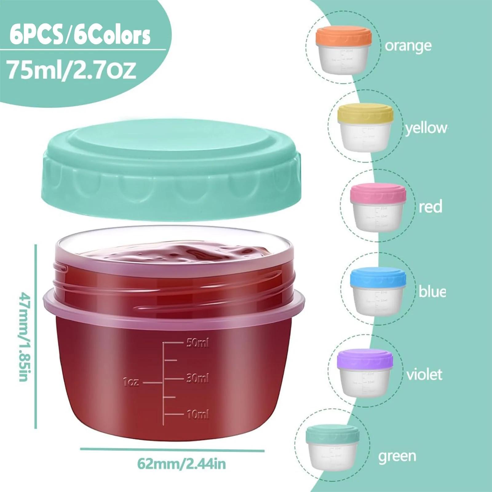 VITEVER 6-osaline 80 ml salatikastmete komplekt — – detailne vaade