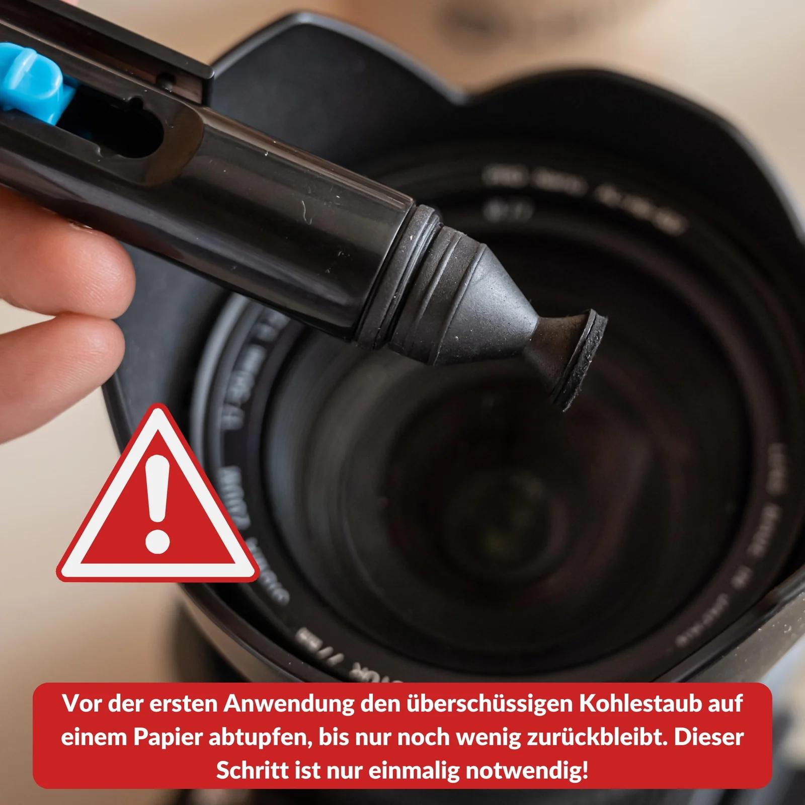LENS-AID kvaliteetne puhastusstift objektiivile ja filtritele – kasutusnäide