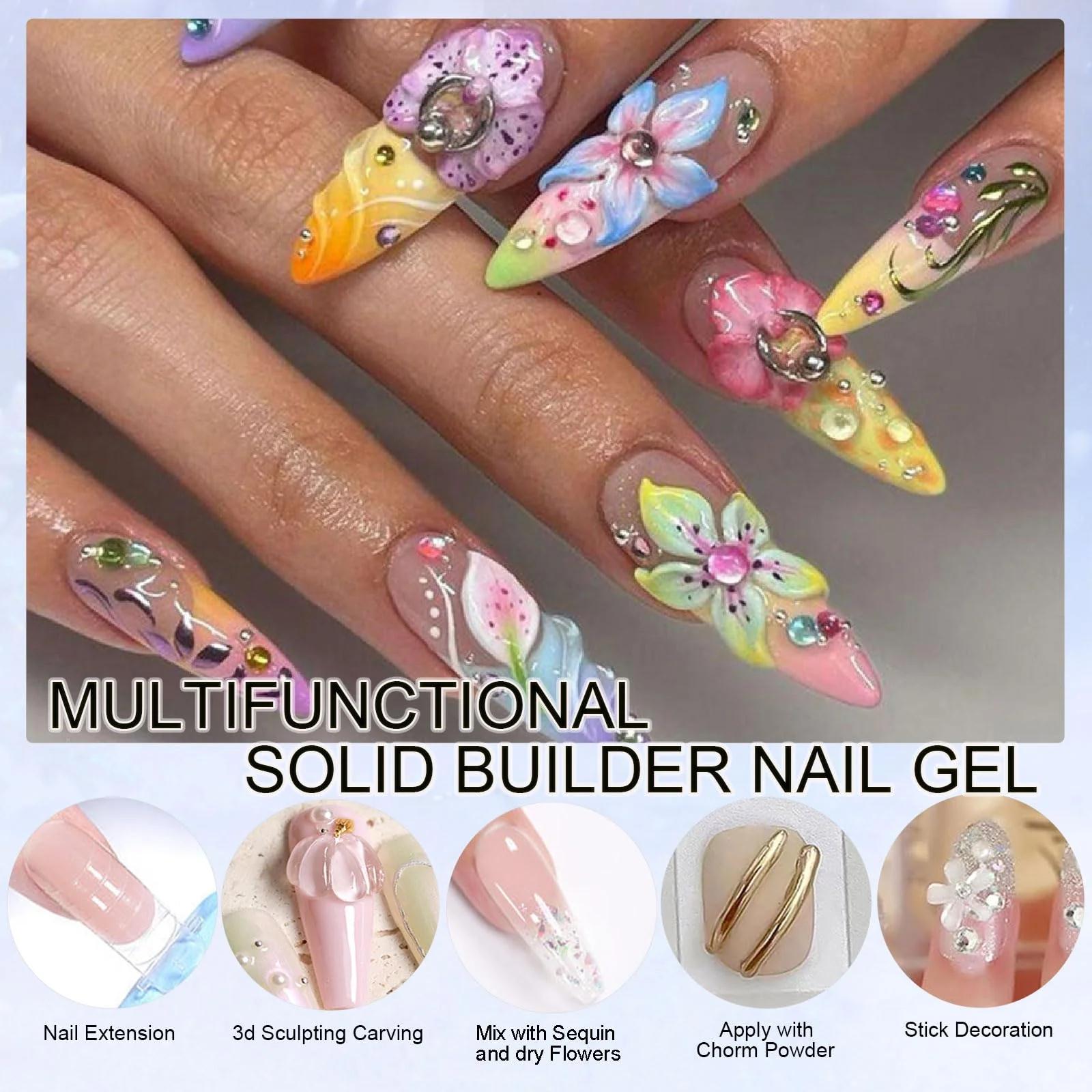 NAIL GIL tugev valge builder-geel koduseks maniküüriks (15 g) – detailne vaade