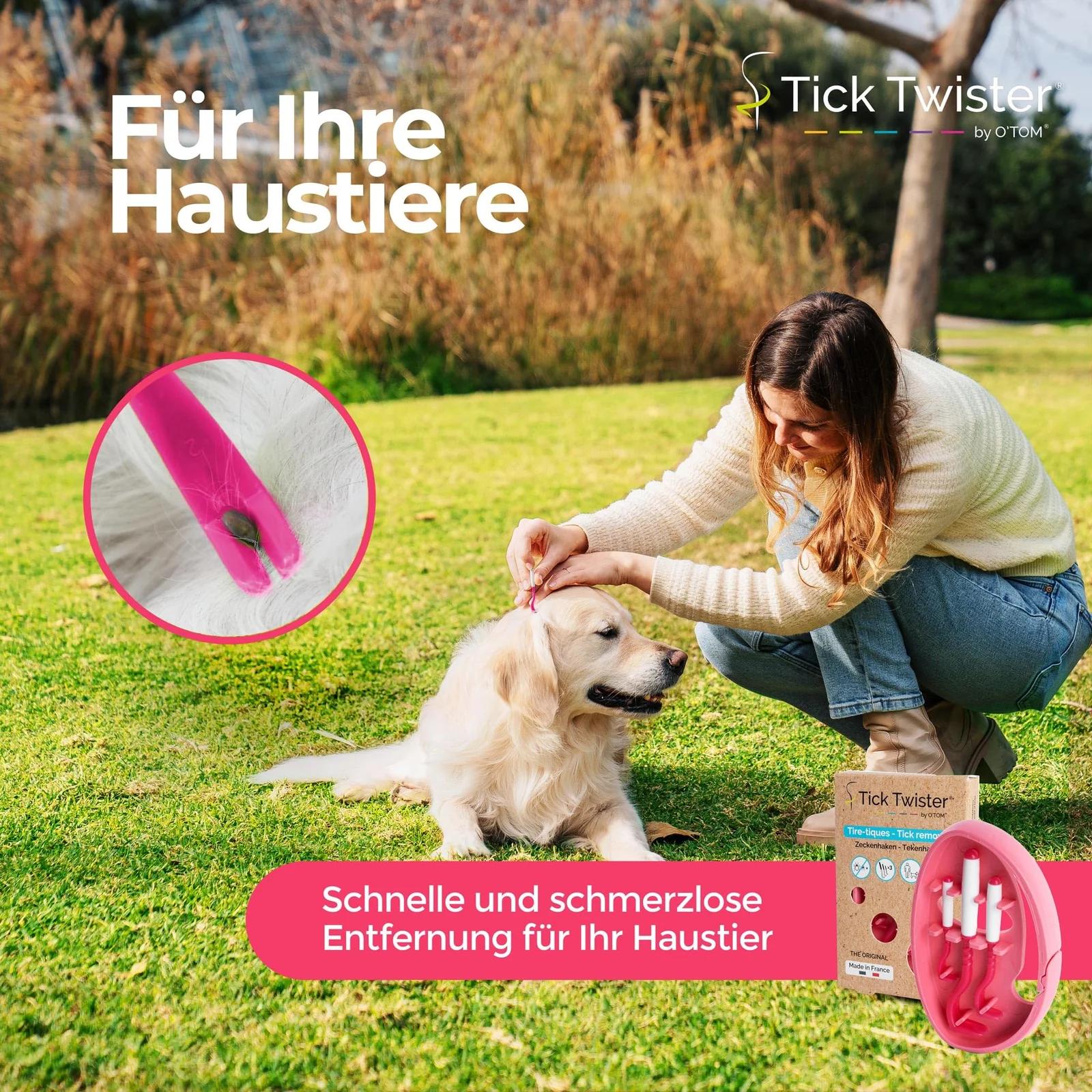 Tick Twister vastupidav tikkuhaak koos hoiukarbiga — turvaline – pakend ja tarvikud