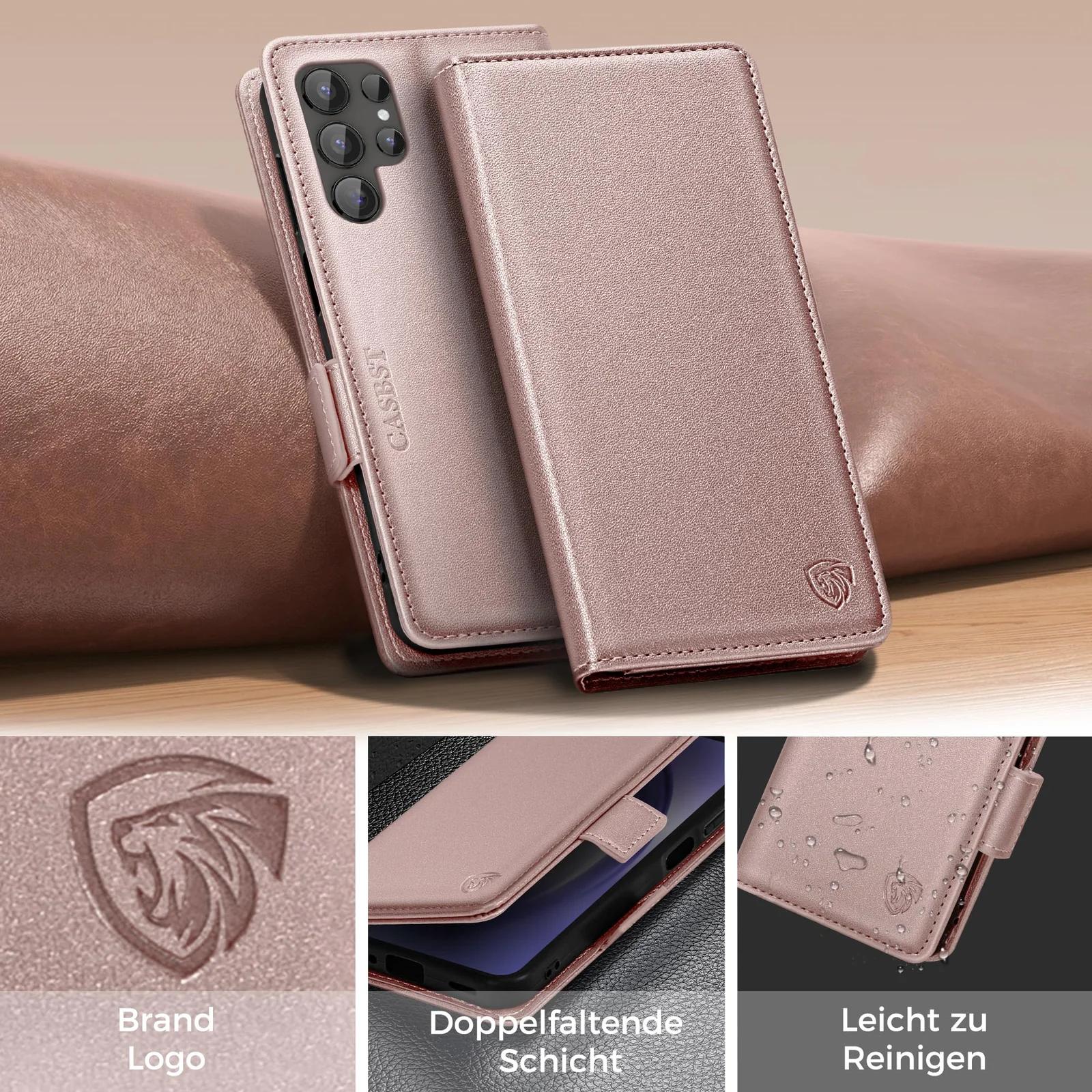 CASBST pehme PU-nahk ümbris — kingitus Samsung S24 Ultra jaoks – detailne vaade