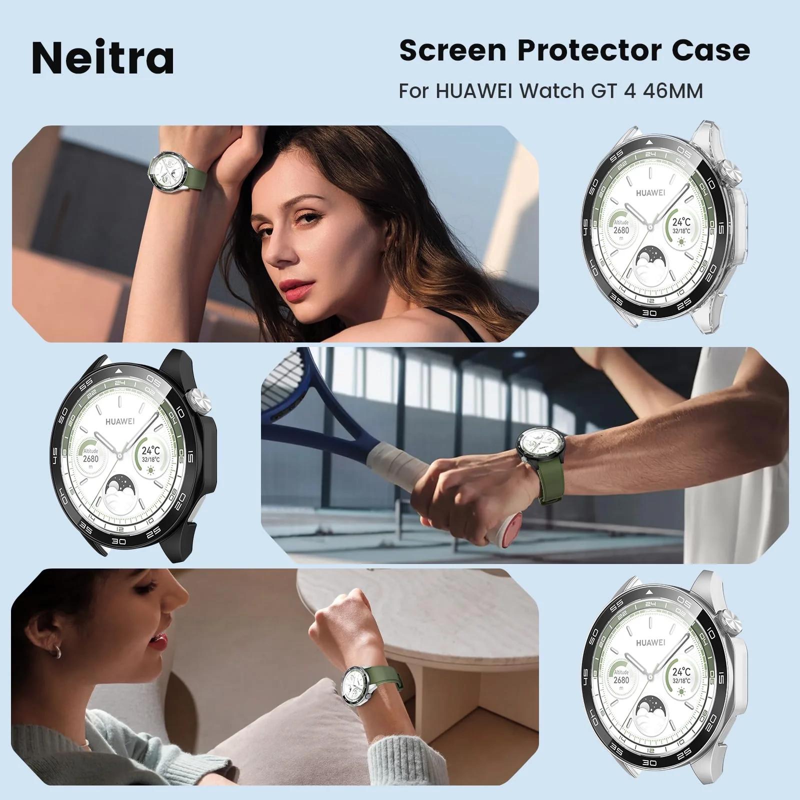 Neitra kaitsekate Huawei Watch GT 4 46mm — õhuke PC ja klaas – pilt 7