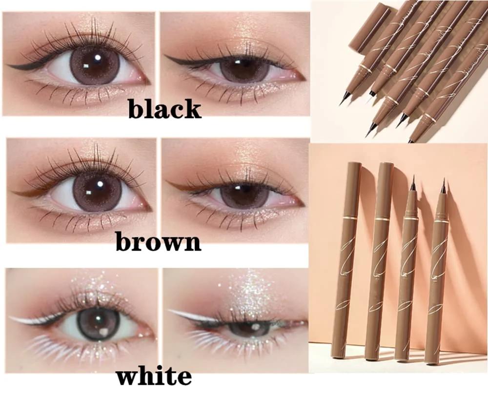 ICATUENY veekindel ja pigmentne vedel eyeliner – täpne joonistus – kasutusnäide