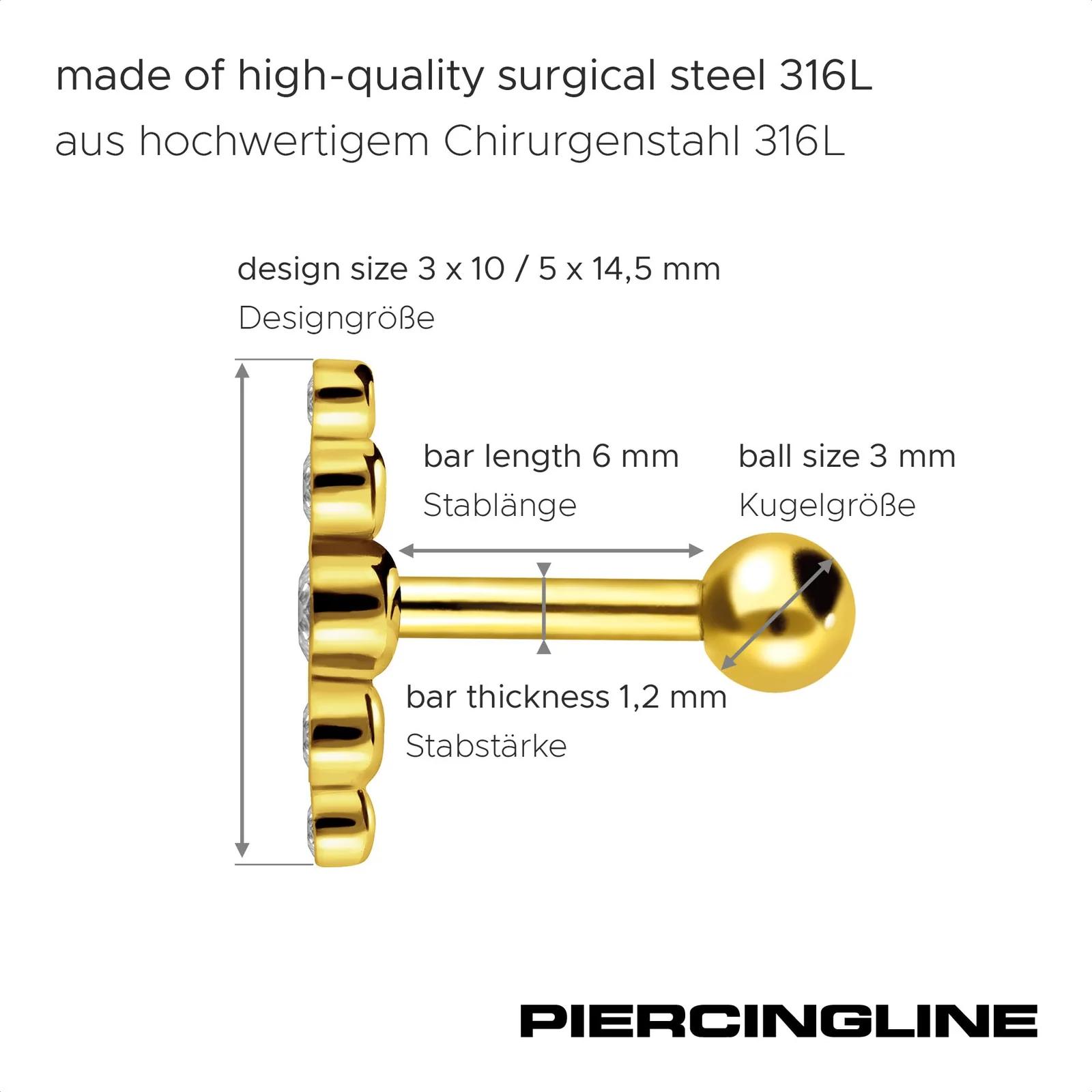PIERCINGLINE SO437-SW-3-10 piercingud – detailne lähivaade