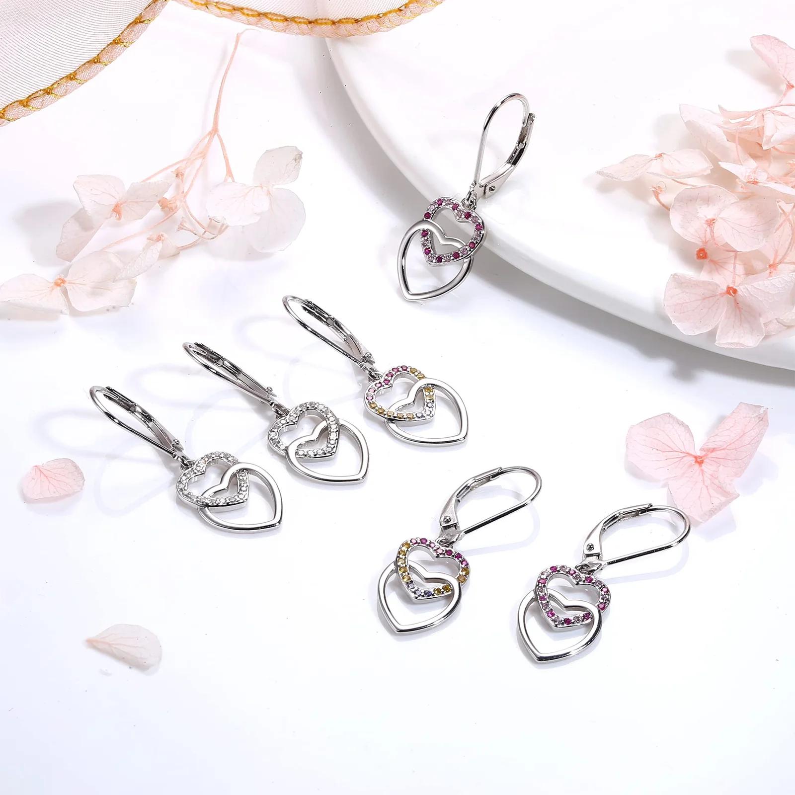 LOLIAS 925 hõbedased topelt-südamikud — elegantne kingiidee – pilt 8