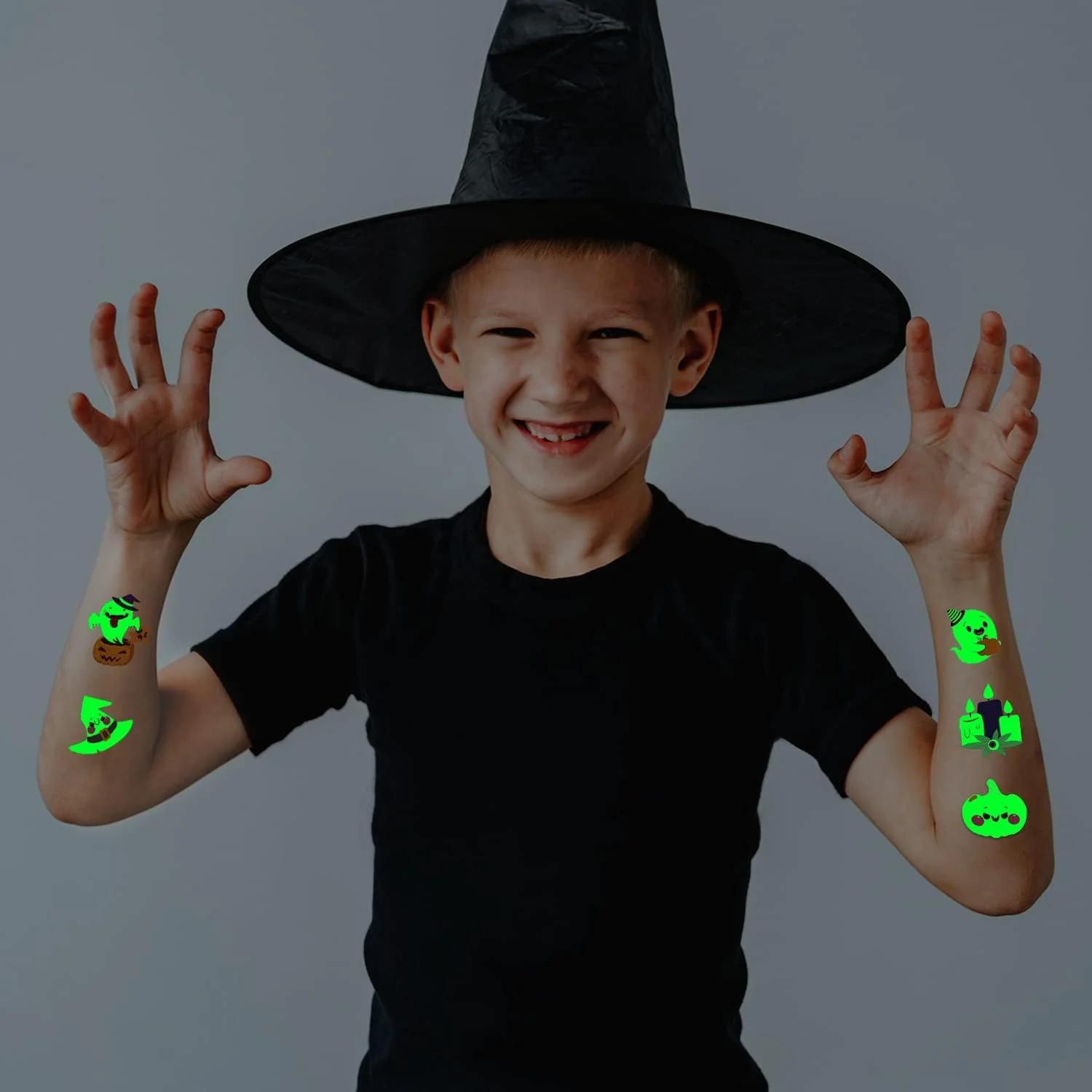 Leesgel helendavad Halloween‑tätoveeringud lastele – kasutusnäide