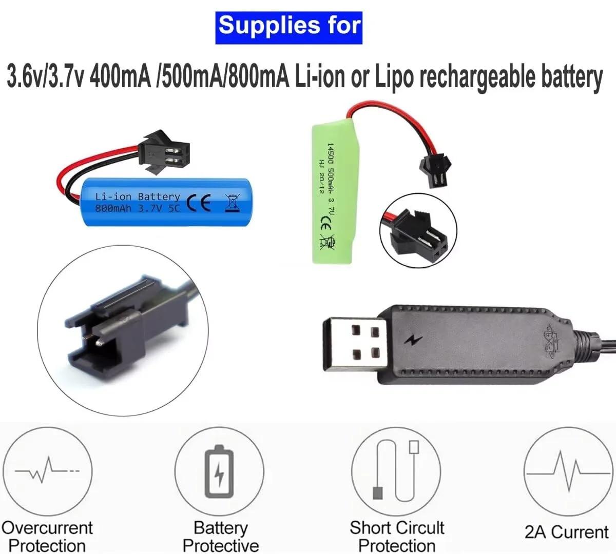 Berfea USB-laadija 3,6–3,7V LiPo akudele – turvaline laadimine – pakend ja tarvikud