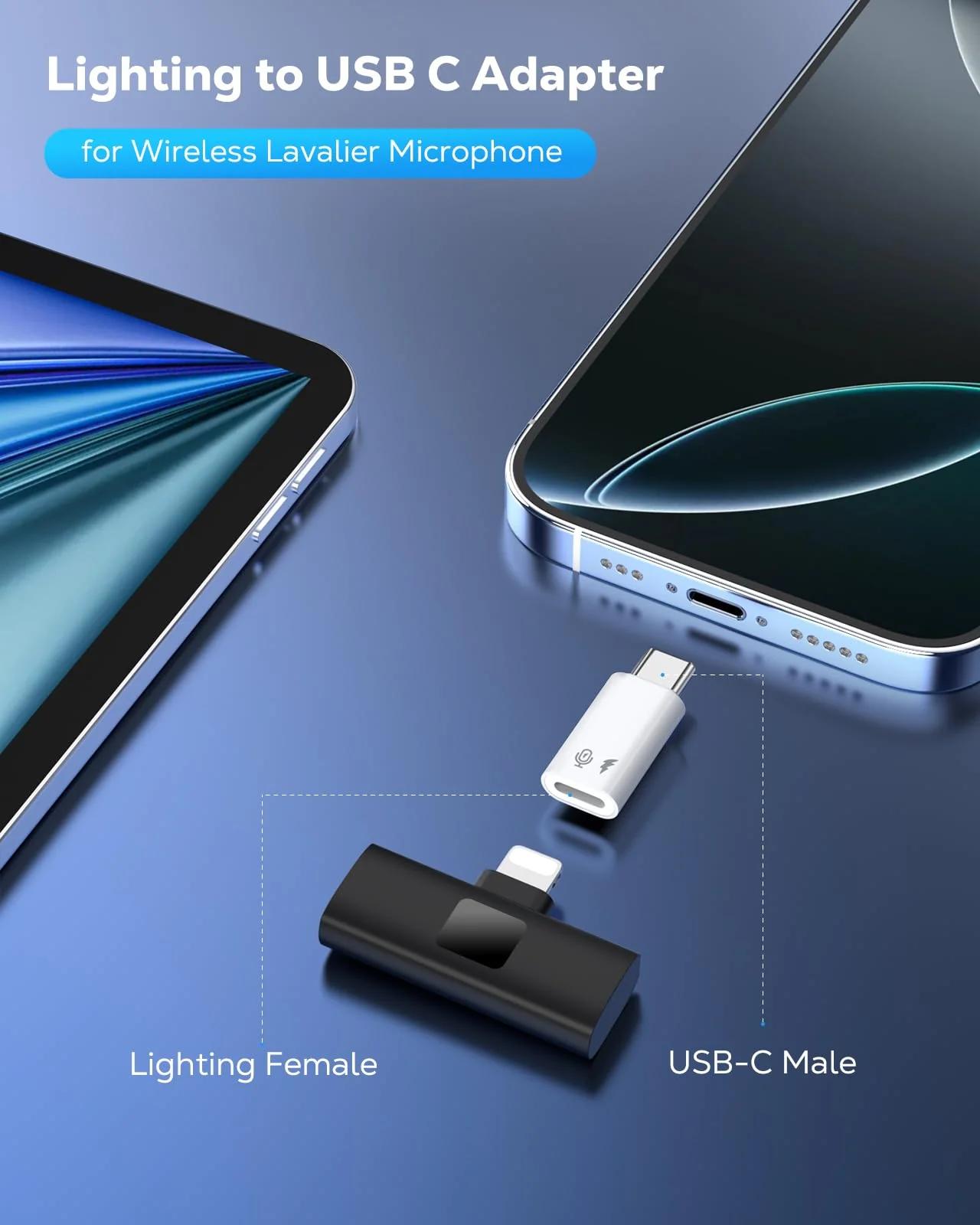 MoKo vastupidav alumiiniumist Lightning–USB-C adapter – detailne vaade