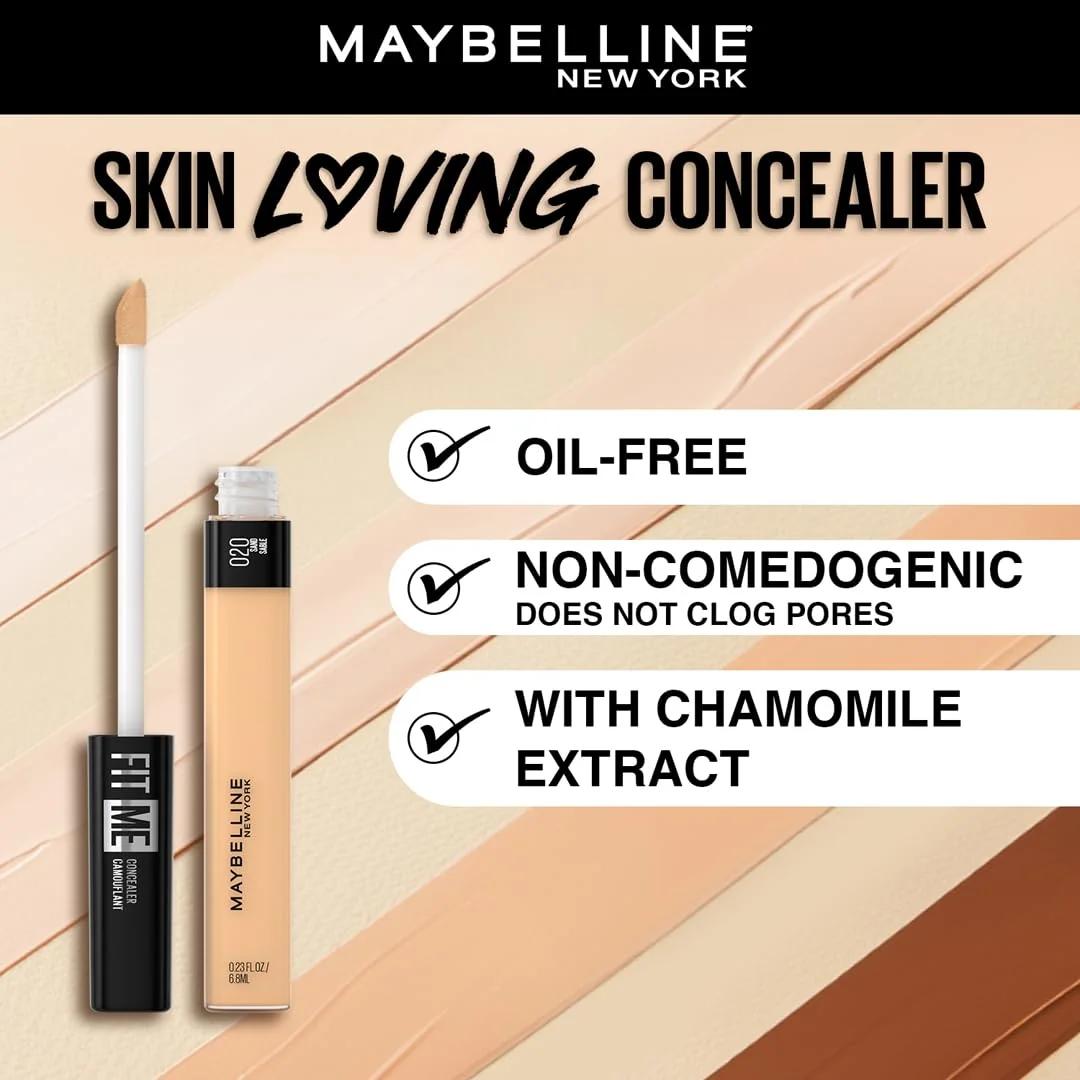 MAYBELLINE Fit Me! peitekreem – loomulik ja kergelt kattev sära – detailne vaade