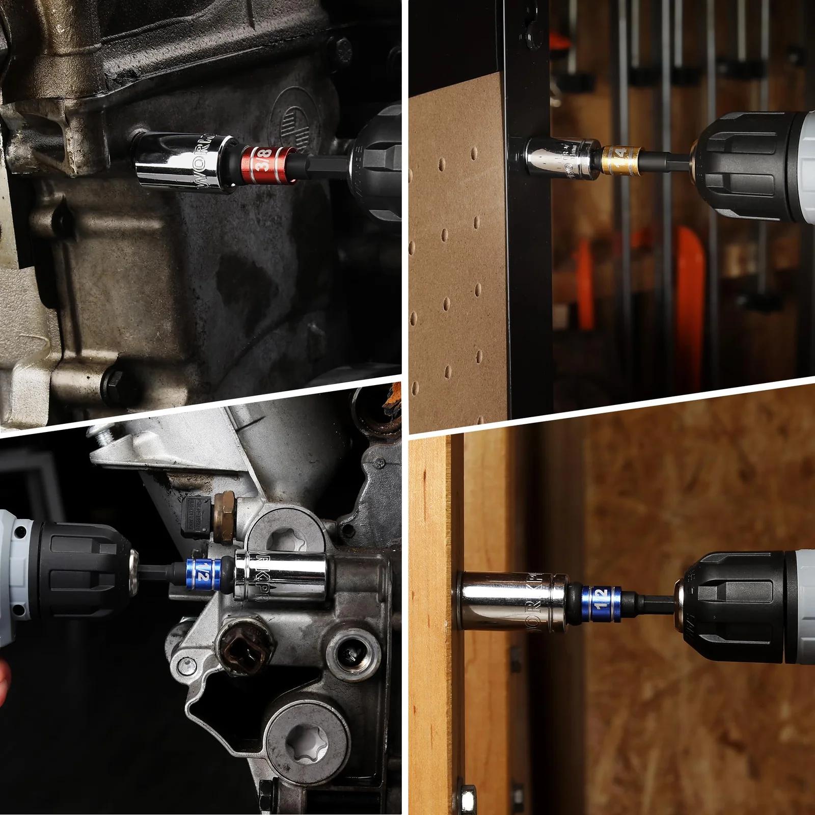 WORKPRO vastupidav 3-osaline bit-adapter komplekt töö ja kodu – pilt 7