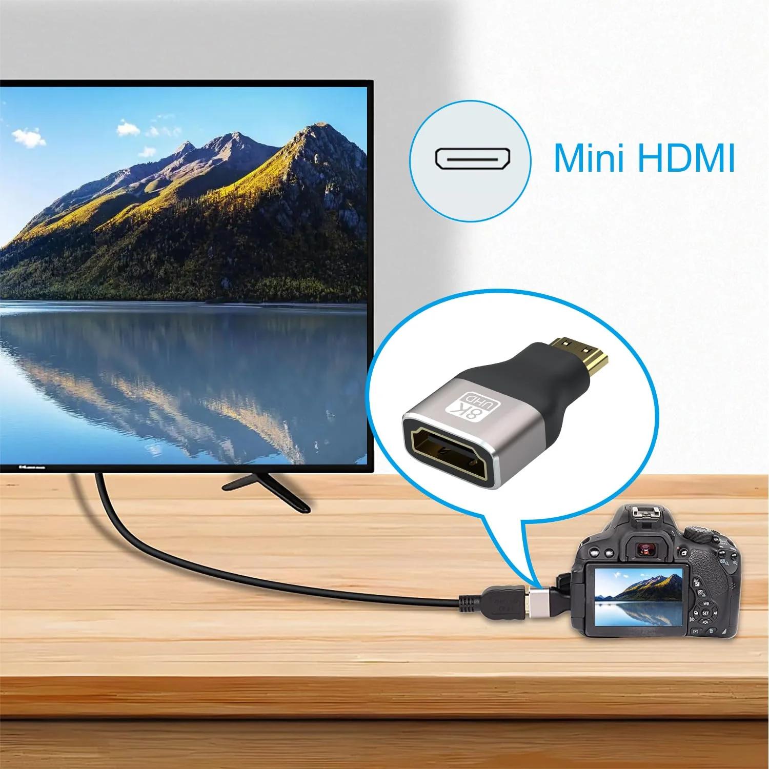 vgggrd alumiiniumist Mini HDMI adapter – 8K toega ühendus – pakend ja tarvikud