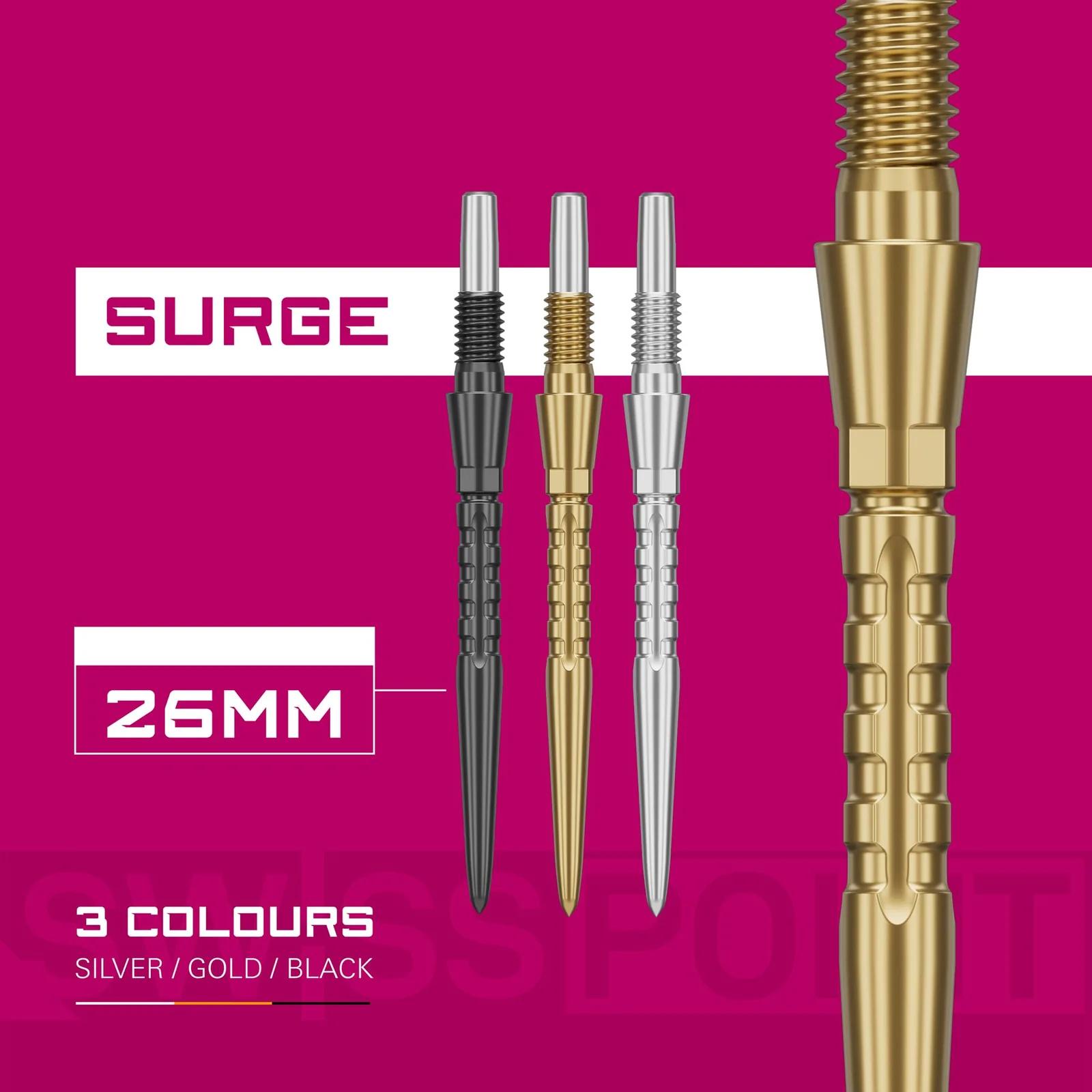 Target Darts vastupidavad Swiss Storm 26 mm kullatud tipsid – pilt 6