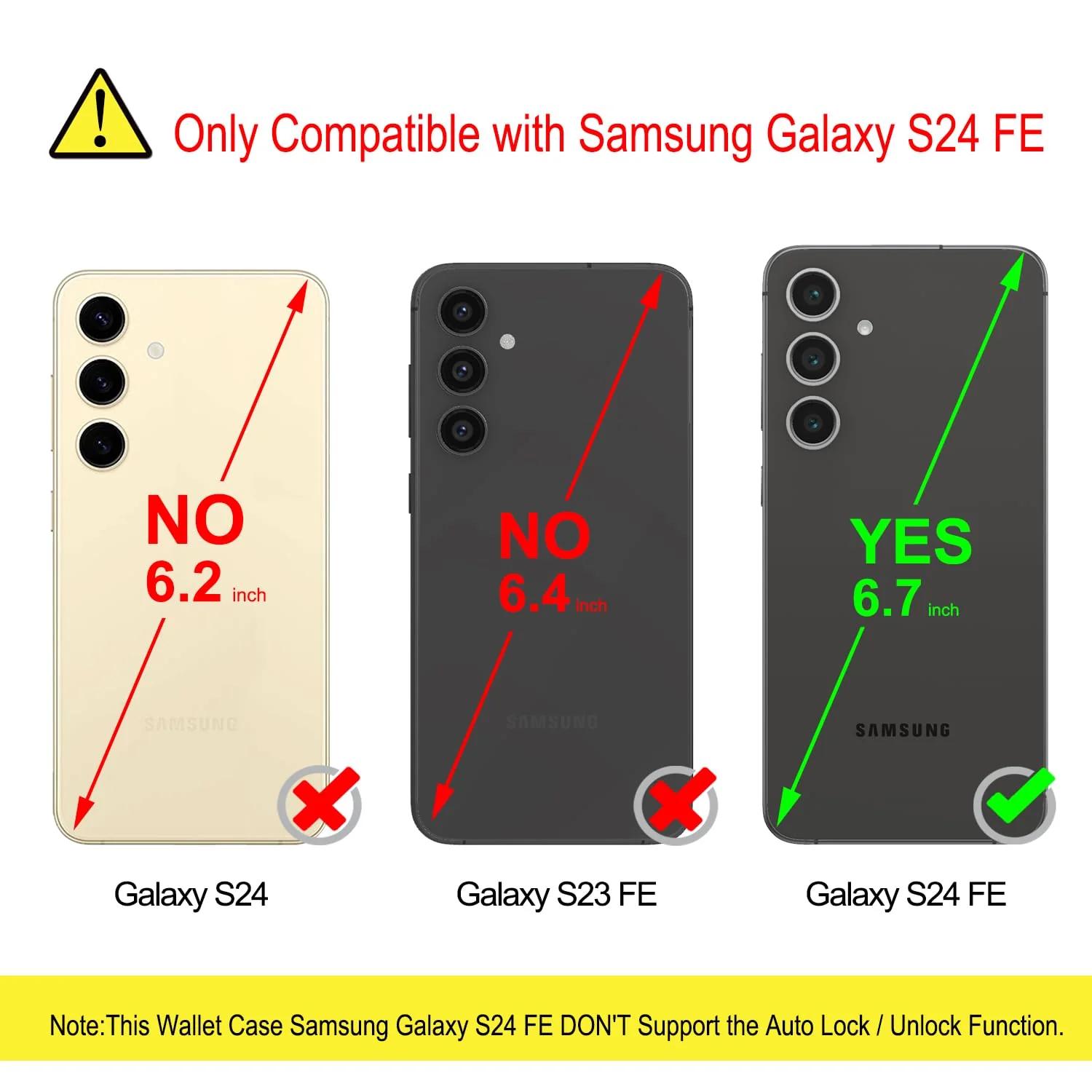 YATWIN nahkne klappkate Samsung Galaxy S24 FE – elegantne kaitse – pilt 7