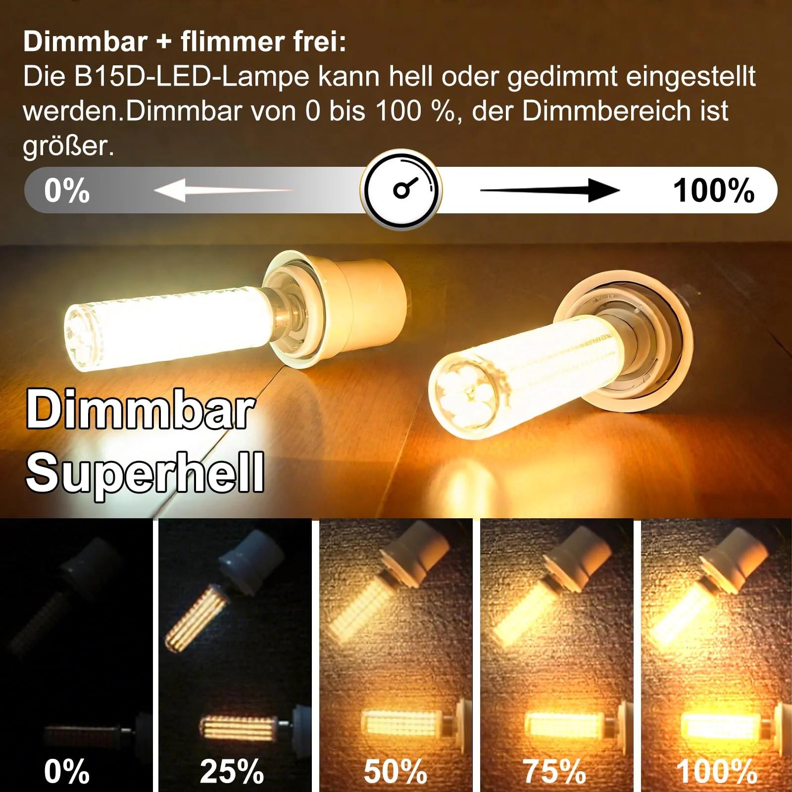ZHENMING soe LED B15d 10W dimmiv – säästlik valgustus – kasutusnäide