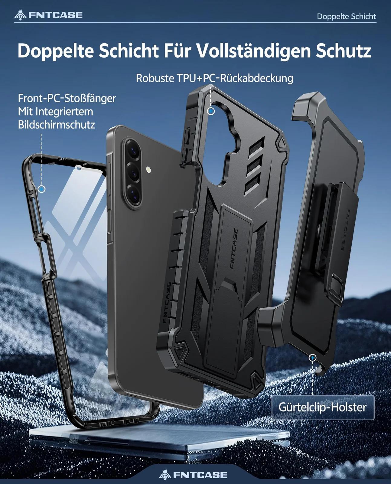 FNTCASE tugev kaitsekate Samsung Galaxy A17 — sõidu- ja – pakend ja tarvikud